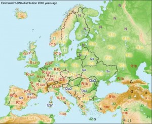 romini haplogrup copy 300x244 Istoria nestiuta a getilor si genomul european