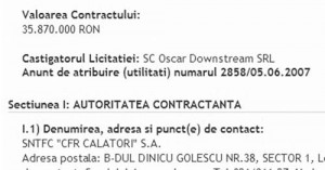 oscar cfr contract2007 300x157 Patronul firmei Oscar Downstream, avere de 20 de milioane de euro facuta pe bani publici